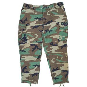 Vtg Tru Spec Men Pants Size XL Regular Camouflage Adjustable Waist Hunting Cargo